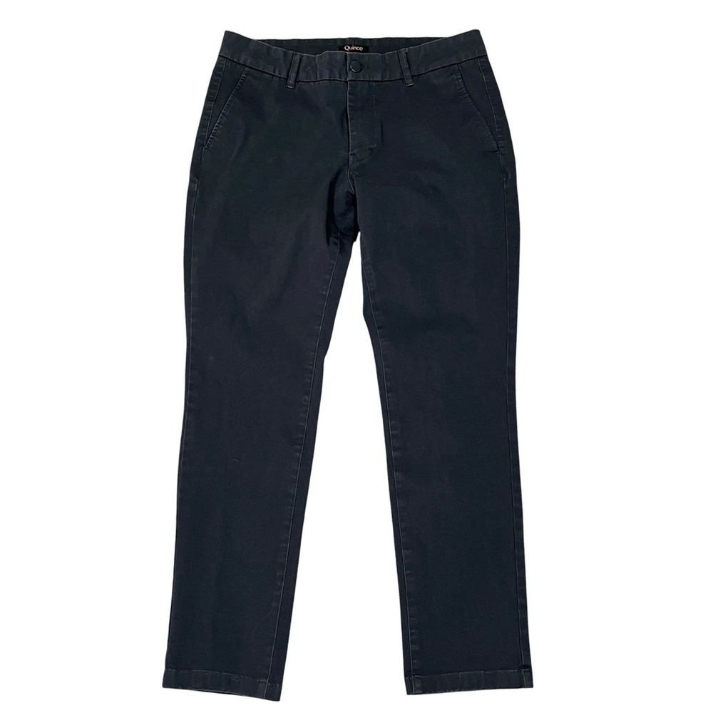 Quince Orgainc Cotton Stretch Chinos Mens 32x30 (Fits 32x29) Gray Slim Fit